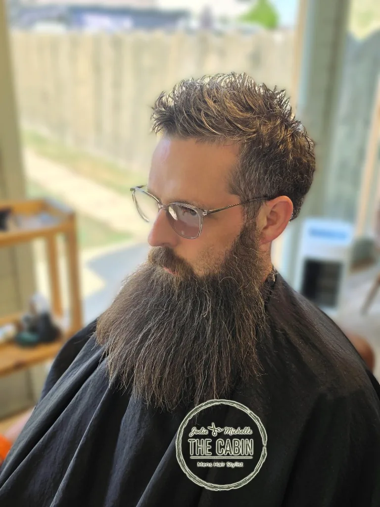 Beard trim before